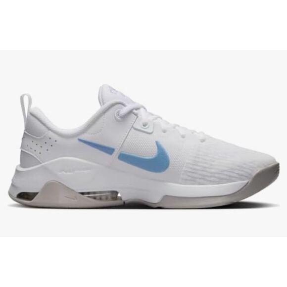 Nike Women's Zoom Bella 6 trainer in white and light armoury blue NIB 8 - Picture 6 of 14